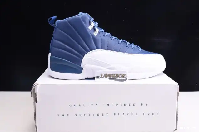 Rep Kickmax Stone 130690-404 Air 12 Jordan Blue Retro 0401